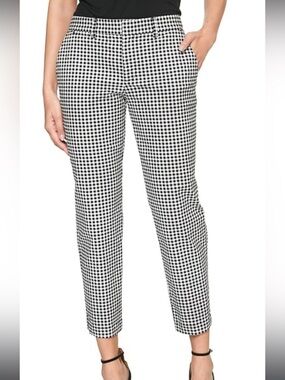 GAP black & white checkered pants